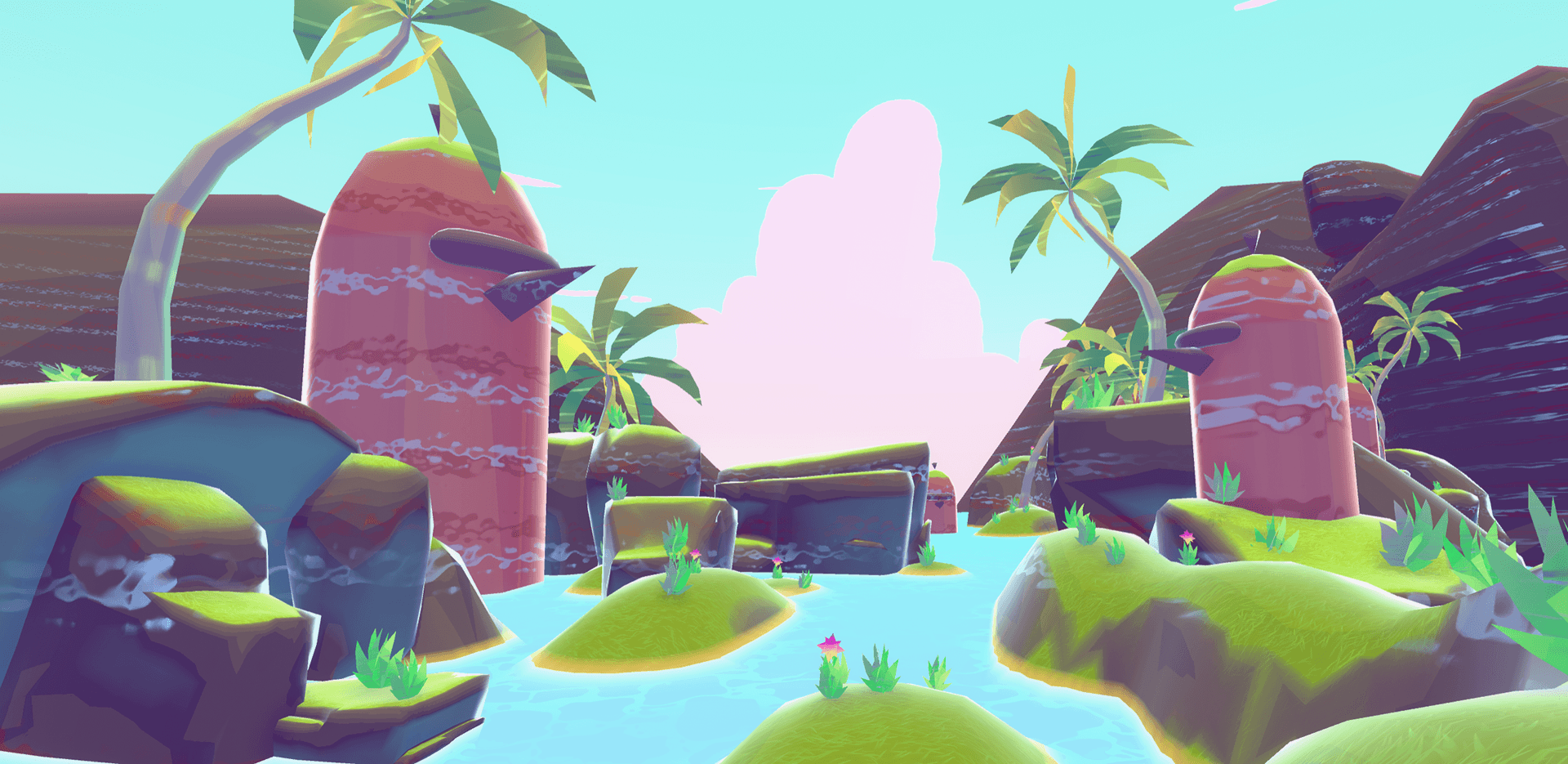 Jungle biome environment, view two
