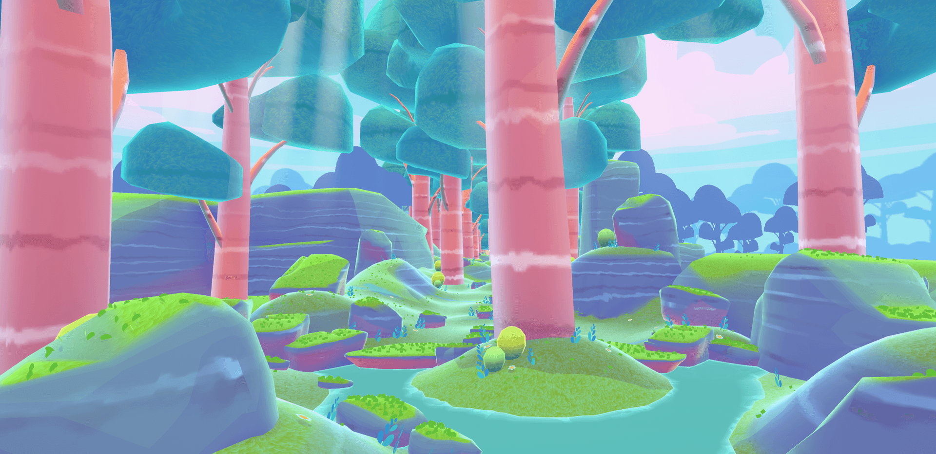Forest biome environment, view one