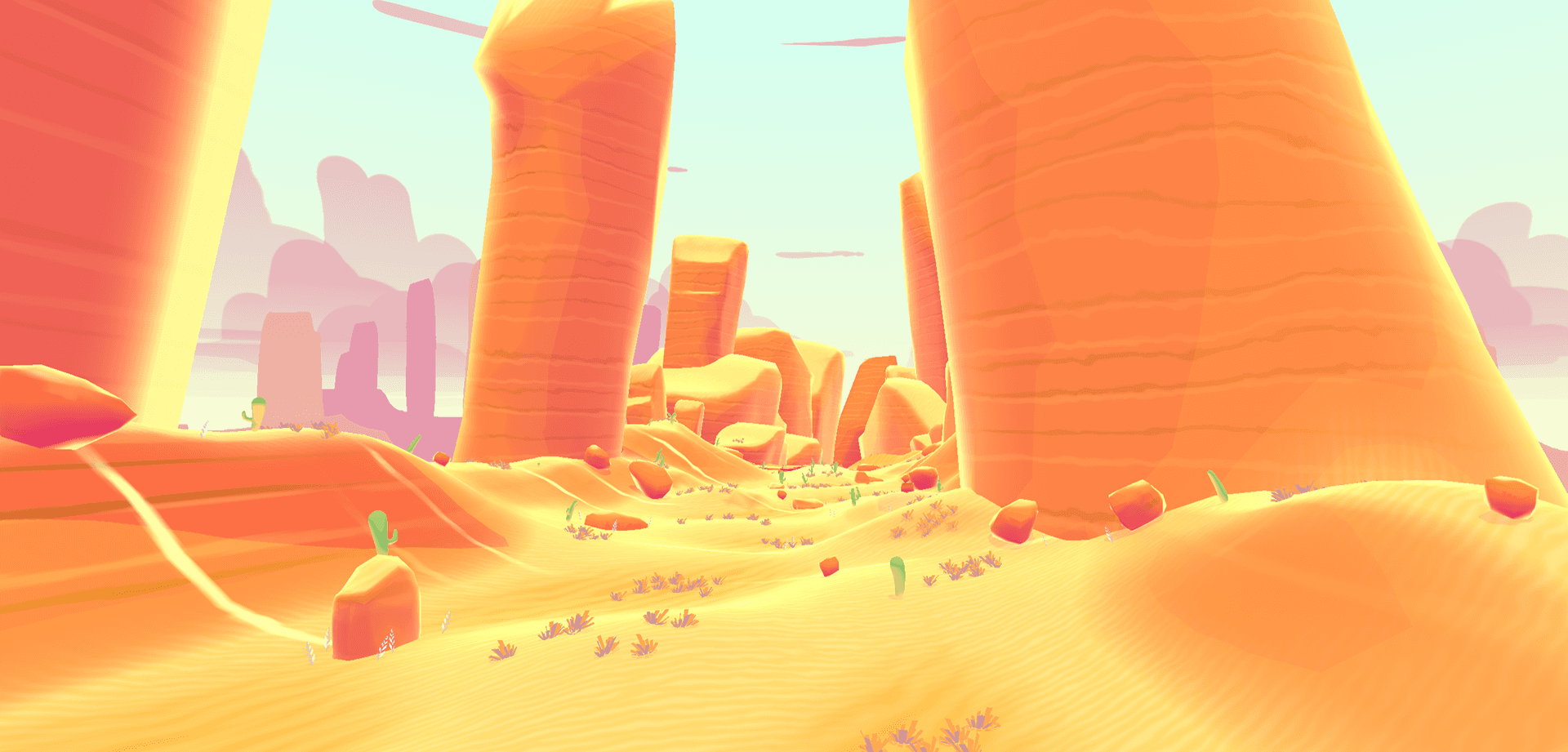 Canyon biome environment, view one