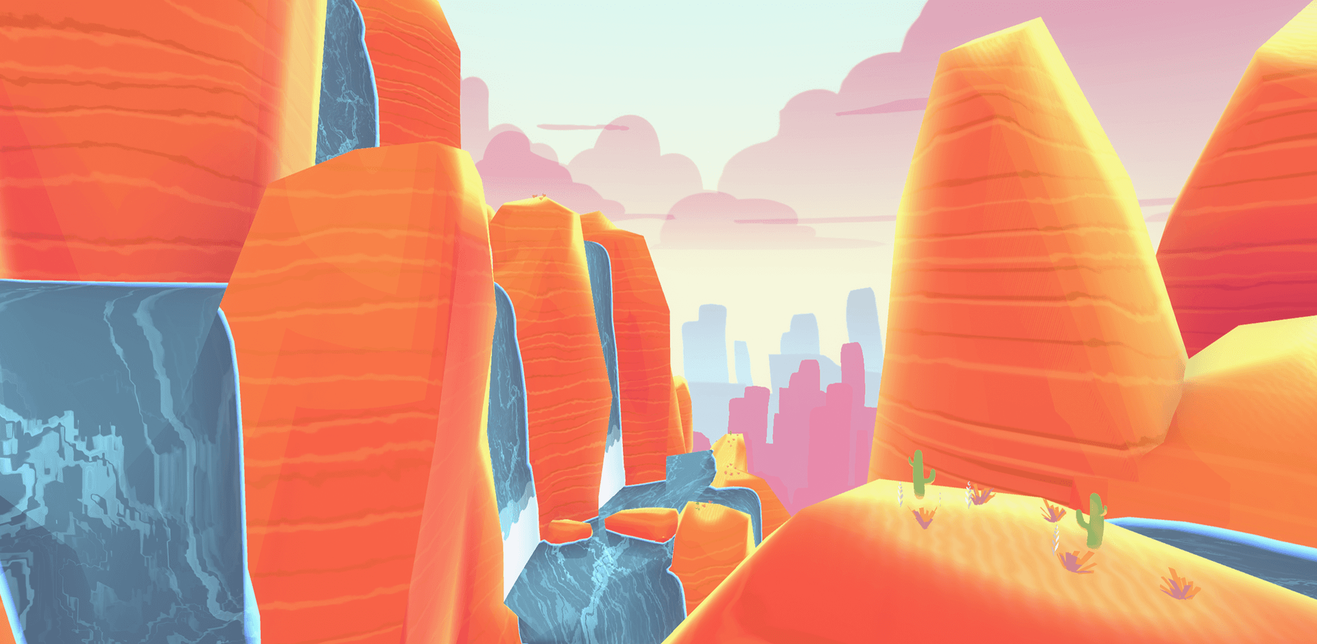 Canyon biome environment, view two
