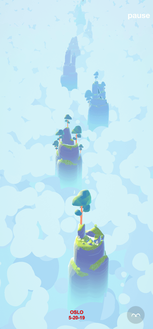 Menu screen as implemented in game