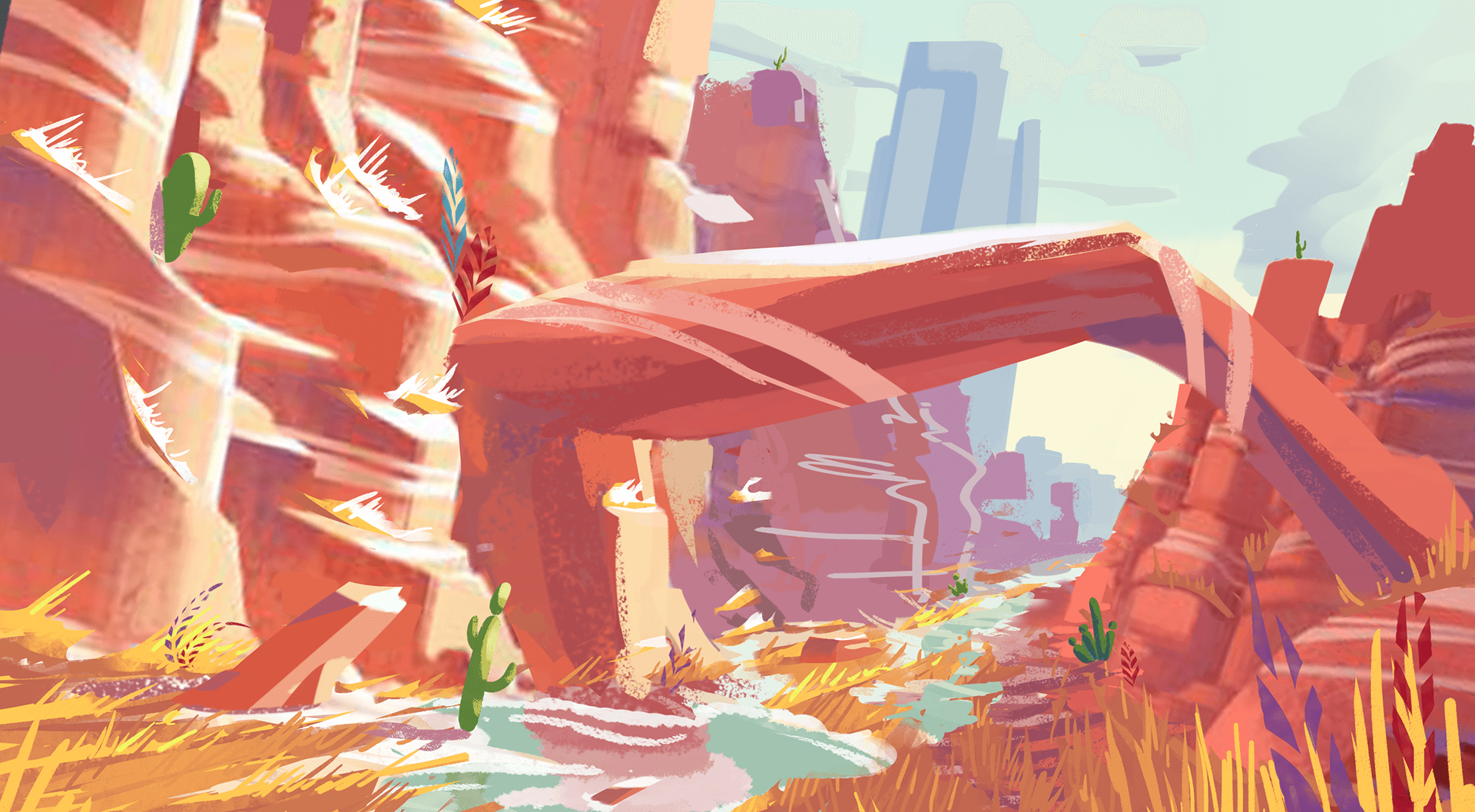 Initial environment concept photobash
