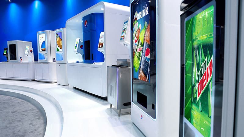 Pepsi Spire units deployed at stadium concourse