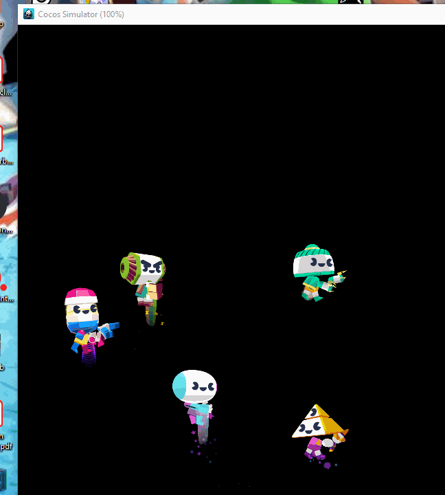 Motion-trail FX tests with bot characters