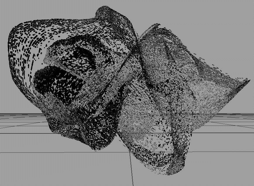 Wireframe point-cloud WIP test