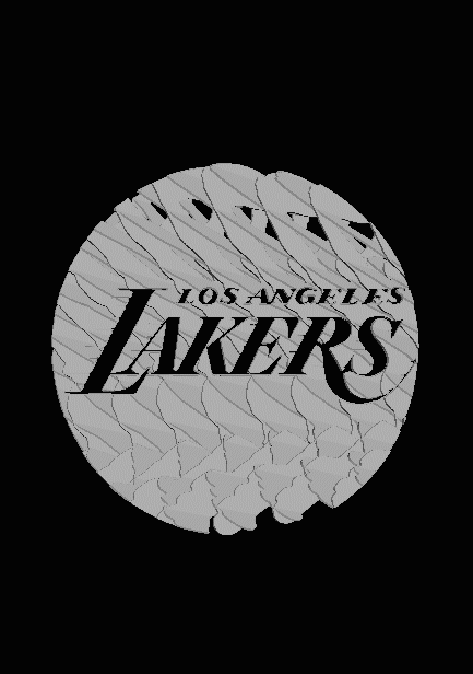 WIP perspective animation revealing the Lakers logo