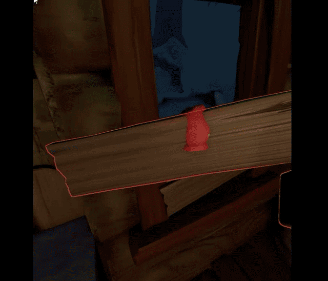 Animated gameplay clip from the Nick VR holiday game