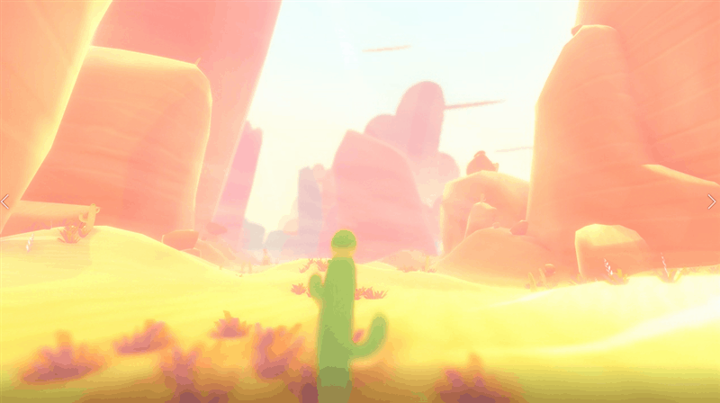 Gameplay clip flying through the desert biome
