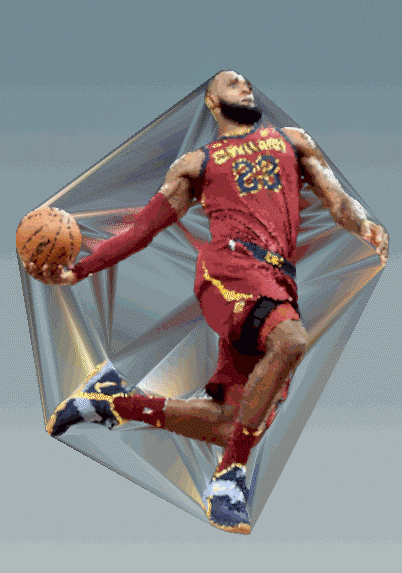 WIP perspective animation of LeBron in motion