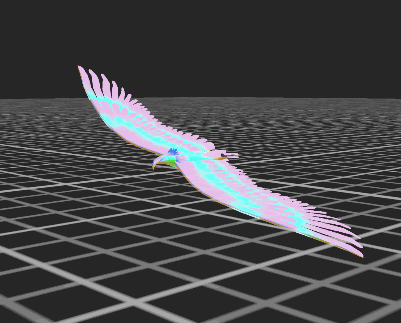 Boss creature flight animation