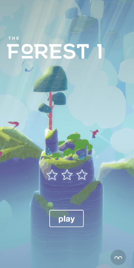 Vertical scrolling forest level animation