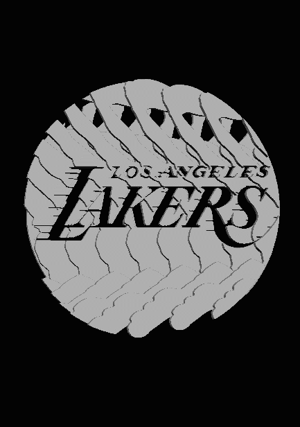 WIP perspective animation revealing the Lakers logo